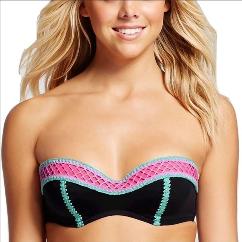 NWOT Shade & Shore Bandeau Bikini Top size 38C
